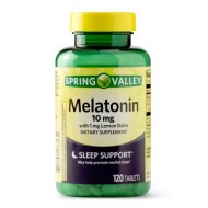 (2 Pack) Spring Valley Melatonin Tablets 10 mg 120 Ct