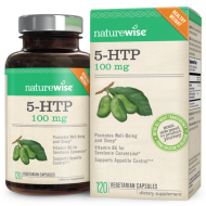 NatureWise 5-HTP Appetite Control with Mood Stress and Sleep Support 100 mg 120Ct