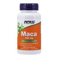 NOW Supplements Maca (Lepidium meyenii) 500 mg For Men and Women Reproductive Health* 100 Veg Capsules